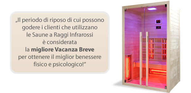 Sauna infrarossi Eva 120 per migliorare il benessere mentale e fisico