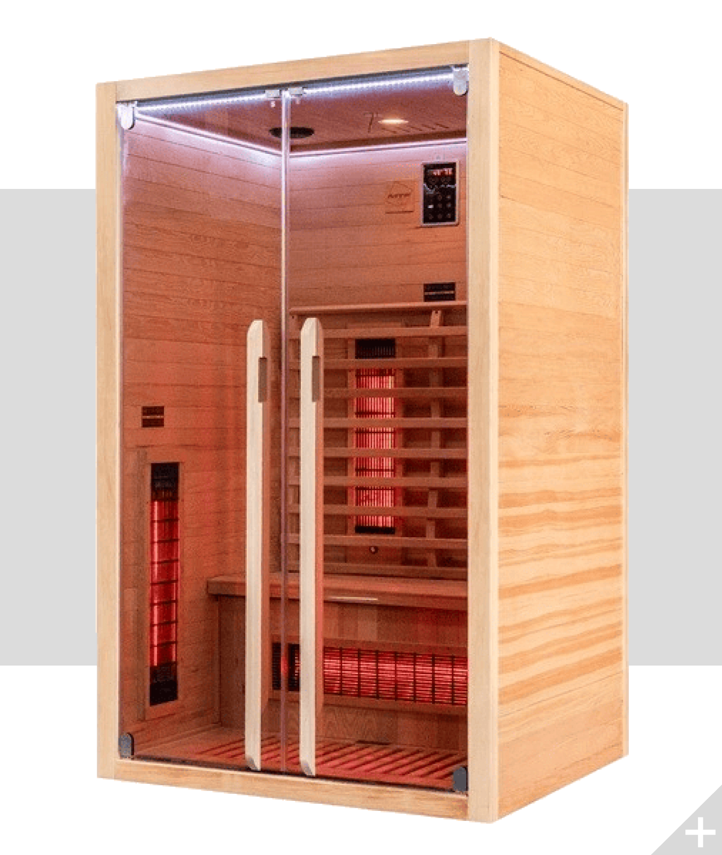 Sauna con lampade infrarossi - Incluso nel kit sauna - Struttura in legno