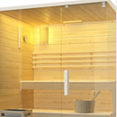 Sauna Bella 180B – porta in vetro temperato