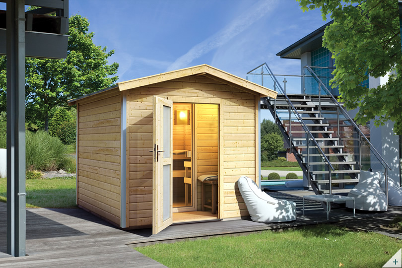 Sauna finlandese da esterno Aida - Immagine 2
