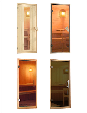 Sauna finlandese classica Gelsomina coibentata: Kit spedito: Porta a scelta