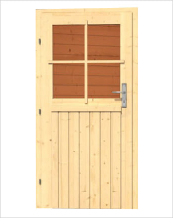 Sauna finlandese da esterno Palmira 3 - Porta battente coibentata
