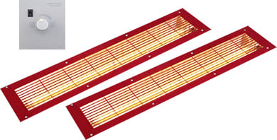 Dotazione: lampade a infrarossi 500 W con centralina in cabina, spettro A+B+C per calore mirato