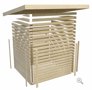 Sauna finlandese da esterno Asky 2 - Sistema innovativo di montaggio