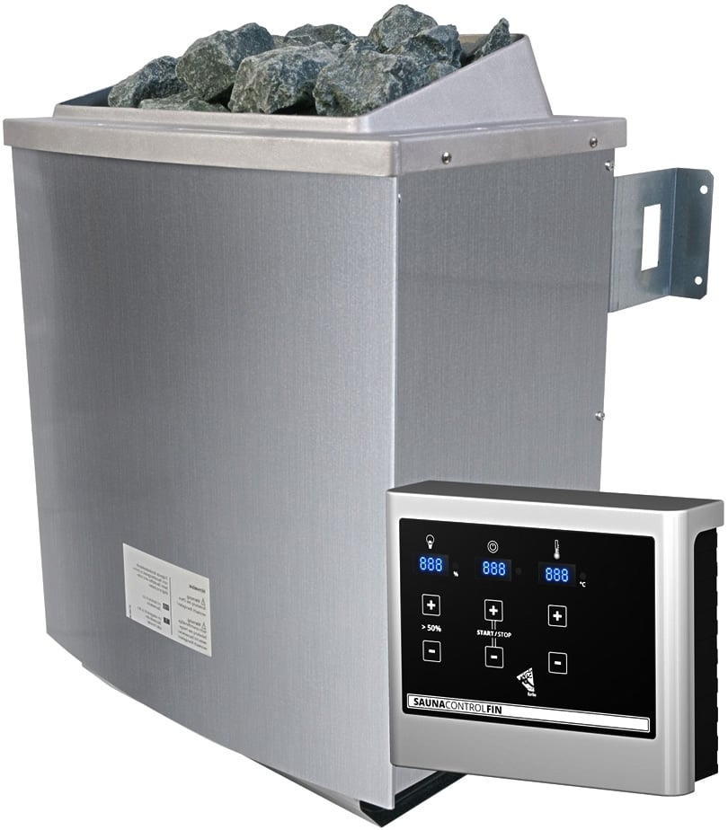 Stufa per sauna finlandese 4,5 kW con controlli esterni