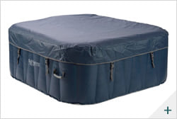 Vasca idromassaggio gonfiabile infinite spa quadrata Champion 4 posti - Kit spa 1 - Copertura