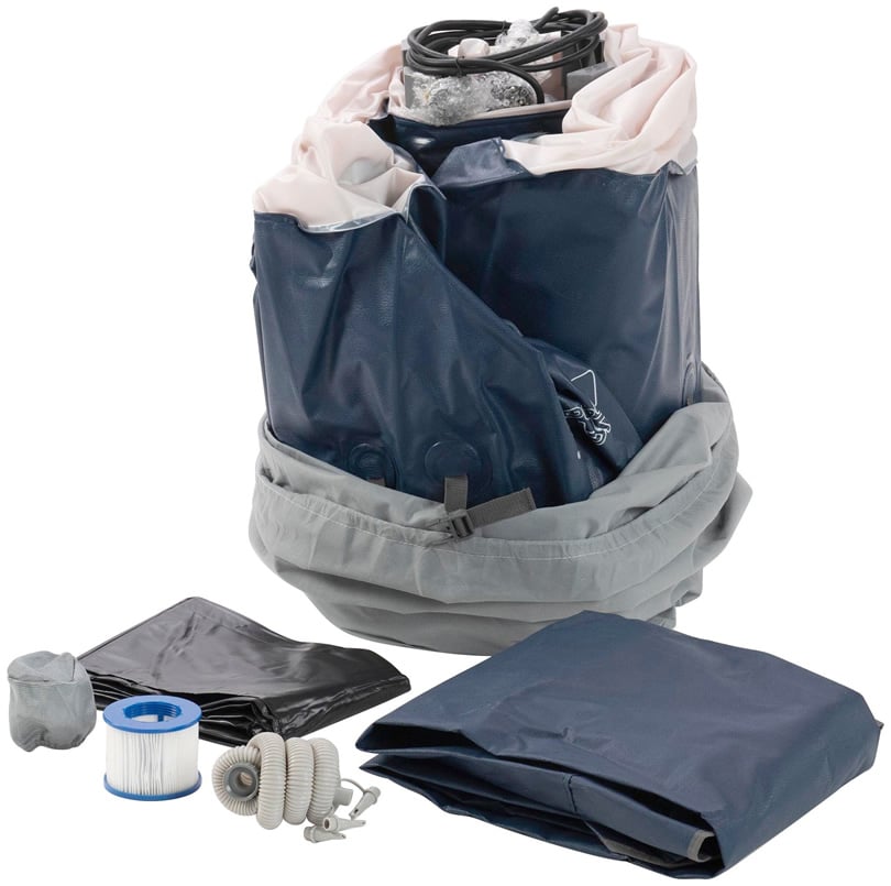 Vasca idromassaggio gonfiabile infinite spa quadrata Champion 4 posti - Kit spa
