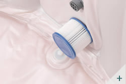 Vasca idromassaggio gonfiabile infinite spa rotonda XTRA 4 posti - Kit spa 1 - Filtrazione a cartuccia