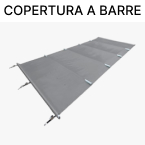 Copertura a barre CLASSICA 4 stagioni 580 g/m� per piscina