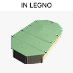 Copertura a barre da 580 g/m� per piscine in legno