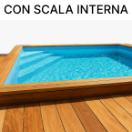 Piscine in legno con scala interna