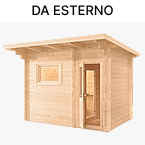 Saune finlandesi da esterno