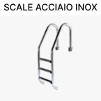 Scalette in acciaio per piscine interrate