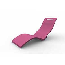Sedia a sdraio SERENDIPITY CHAISE - solo seduta - FUXIA