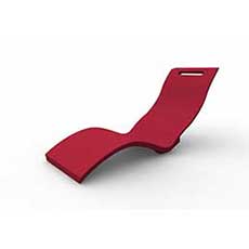 Sedia a sdraio SERENDIPITY CHAISE - solo seduta - ROSSO