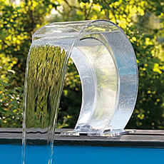 Cascata OASI in acrilico per piscina fuori terra o interrata