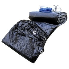 Copertura invernale ovale per piscina 1000x550, dimensioni 1110x660 cm
