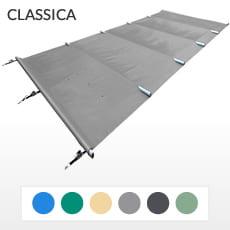 Copertura a barre 4 stagioni CLASSICA 580 gmq formato STANDARD per piscina rettangolare 7x3 m
