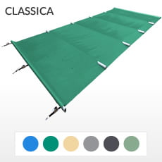 Copertura a barre 4 stagioni CLASSICA 580 gmq formato STANDARD per piscina rettangolare 9x4 m