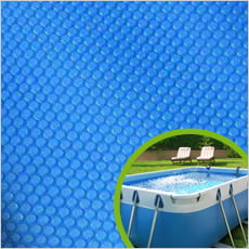 Copertura estiva rettangolare per piscine fuori terra - 3x2 m