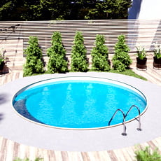 Piscina interrata in kit in acciaio circolare SKYSAND Relax 350 - h. 120 cm