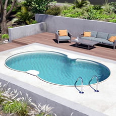 Piscina interrata in kit in acciaio SKYSAND Space 625 - h.120cm