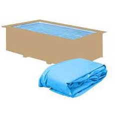 Liner per piscina in legno JARDIN CARRE 6x4 