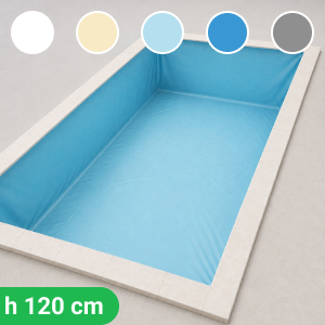 Liner PVC 75/100  rettangolare 6x3 - H 120 cm