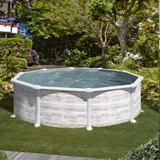 Piscina gre rotonda 240H 120 acciaio