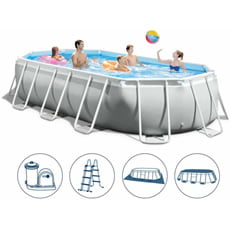 Piscina fuori terra Intex Prism Frame Ovale 26796 503x274x122cm