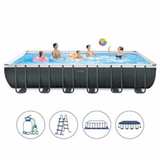 Piscina fuori terra Intex Ultra XTR Frame Rettangolare 26364 732x366x132 cm