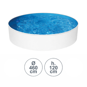 Piscina fuori terra rotonda ACQUA bianca 460 h120 cm