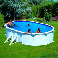 Piscina fuori terra GRE in acciaio ovale 500x300x1,32 ATLANTIS KITPROV508