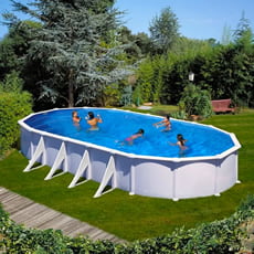 Piscina fuori terra GRE in acciaio ovale 1000x550x1,32 ATLANTIS KITPROV1028
