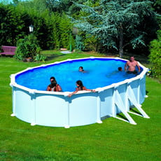Piscina fuori terra GRE in acciaio ovale 610x375x1,32 ATLANTIS KITPROV618