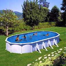 Piscina fuori terra GRE in acciaio ovale 915x470x1,32 ATLANTIS KITPROV918