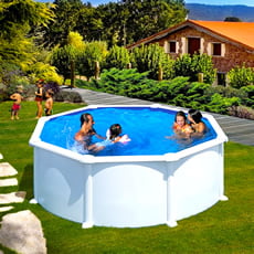 Piscina fuori terra GRE in acciaio rotonda 350x1,32 ATLANTIS KIT PR358