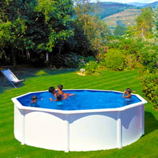 Piscina fuori terra GRE in acciaio rotonda 460x1,32 ATLANTIS KITPR458