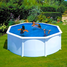 Piscina fuori terra GRE in acciaio Rotonda 300x1,20 FIDJI KIT300ECO