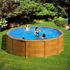 Piscina fuori terra GRE in acciaio Rotonda 350x1,32 MAURITIUS KITPR358WO