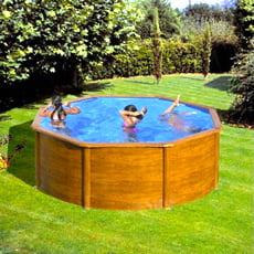 Piscina fuori terra GRE in acciaio Rotonda 240x1,20 PACIFIC KIT240W