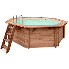 Piscina in legno fuori terra JARDIN 434 Liner sabbia