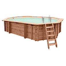 Piscina in legno fuori terra JARDIN 607 Liner sabbia