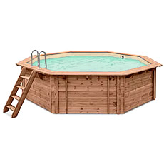 Piscina in legno fuori terra JARDIN 537 Liner sabbia