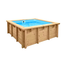 Piscina in legno fuori terra JARDIN BABY 210x210 cm h.78 cm