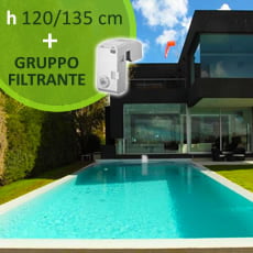 Piscina interrata kit pannelli acciaio RESIDENTIAL POOL 10x4 m