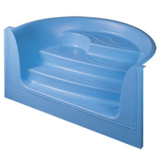 Scala Onda azzurra in vetroresina per piscina interrata