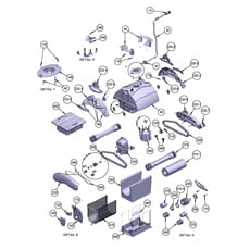 Ricambi robot pulitori automatici Falcon K100 - K200