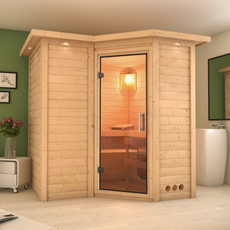 Sauna finlandese Zara in massello 40 mm
