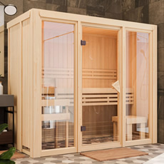 Sauna finlandese Ava 2 68 mm - 216x122x198 cm